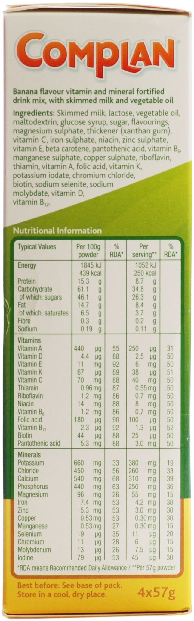 Complan Delicioso Flavour DRINK (Banana 4x55g)