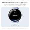 Google Pixel Watch 4 (45 mm) - Android smartwatch with Domed Display, Comprehensive Health and Fitness Tracking and Help from Gemini - Satin Moonstone Aluminium Case - Moonstone Active Band - LTE