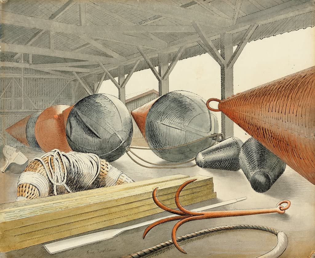 Tableaux Graffiti Art Mural d'Eric Ravilious impression de qualité supérieure format 60x90cm - 5