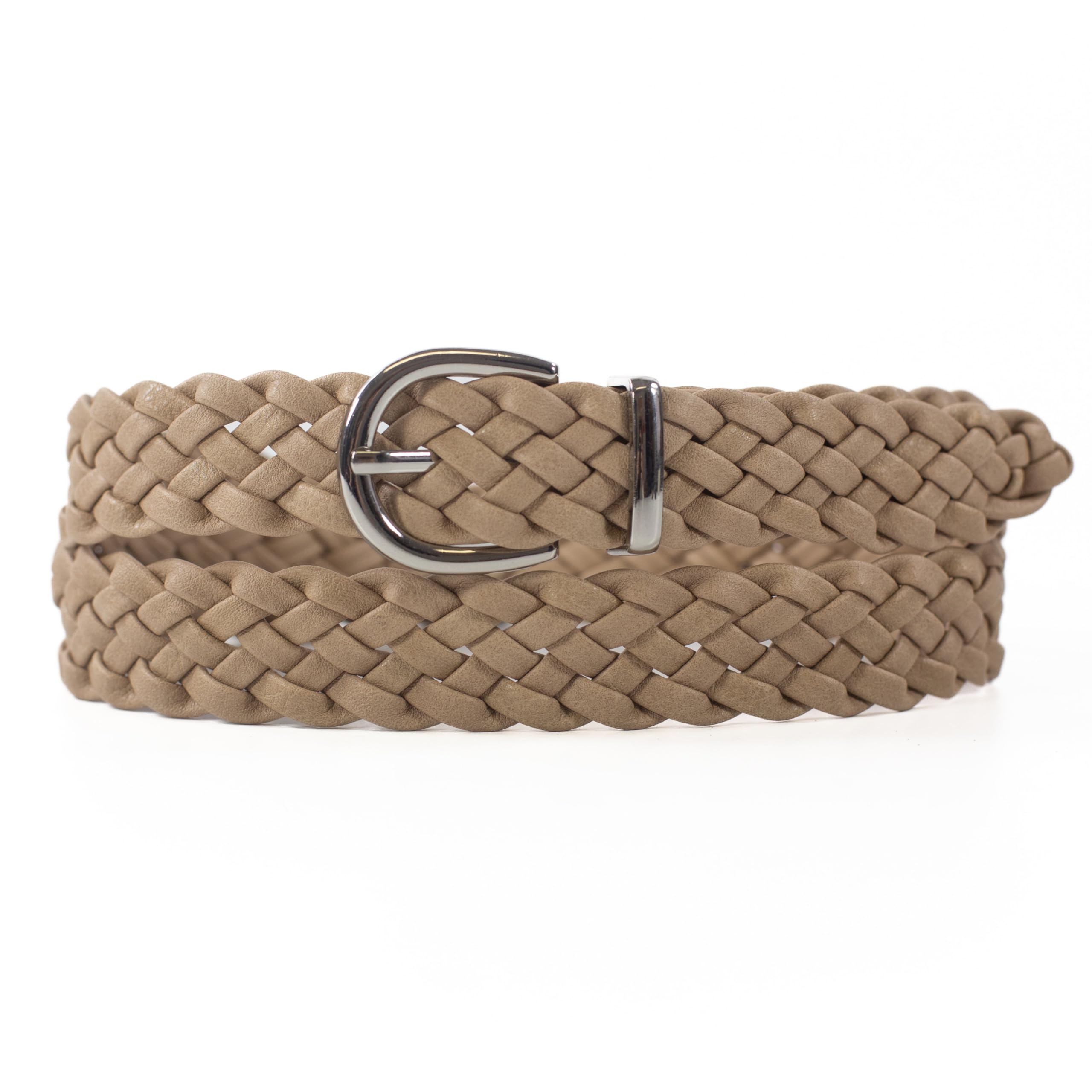 SCAMODA Flechtgürtel Damen elastisch verstellbar – Gürtel aus Lederimitat – 3 cm breit – Geflochtener Damengürtel in vielen Farben – Casual & elegant kombinierbar
