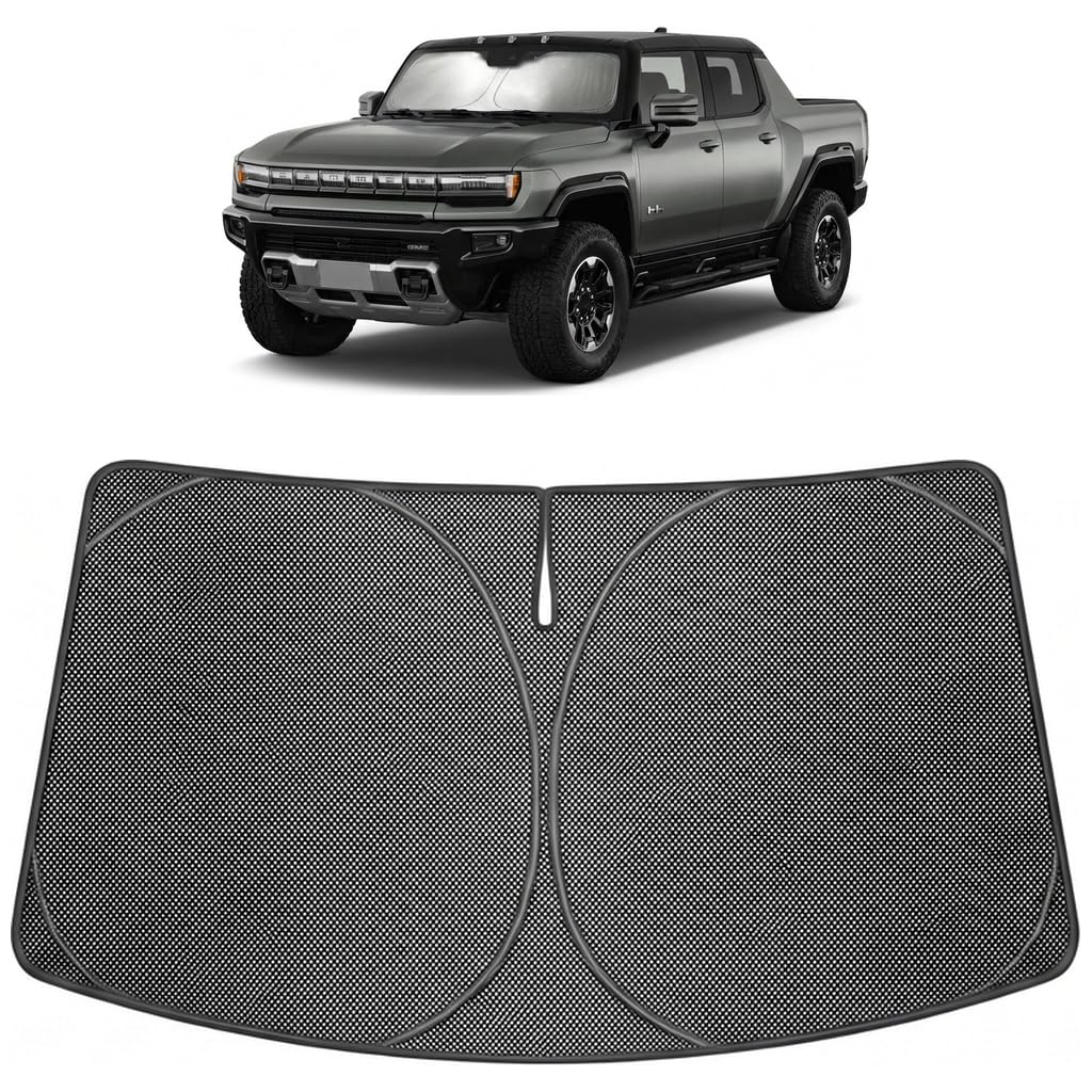Proadsy Custom Fit Car Windshield Sun Shade for 2022-2026 GMC Hummer EV