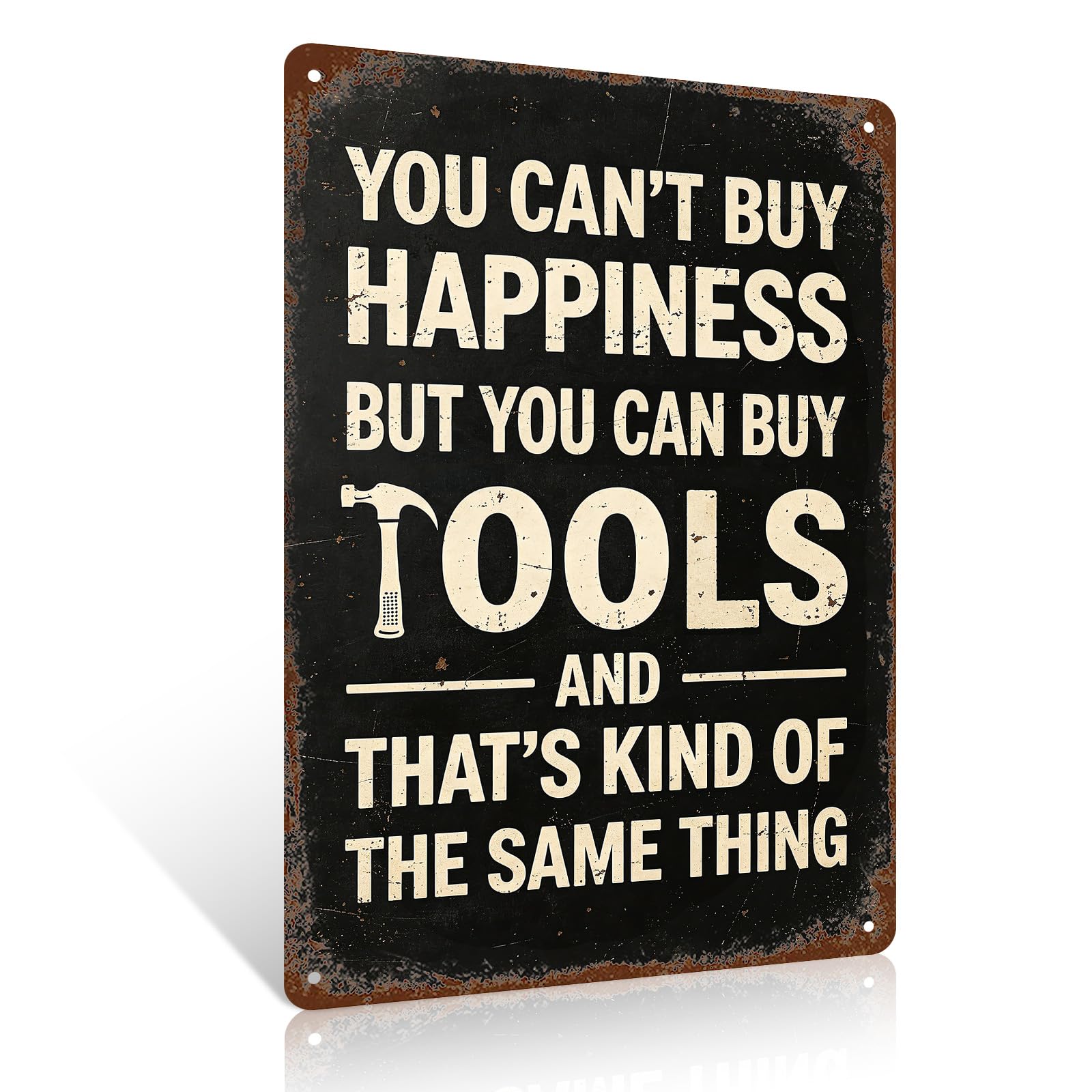 Ulord Funny Garage Accessories Funny Metal Signs For Man Cave 8X12 Inches Garage Wall Art