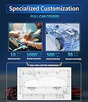 Vista 3 de Ajuste personalizado para funda de automóvil Toyota, 7 capas de cubierta impermeable para todo tipo de clima, para exteriores, cubierta completa