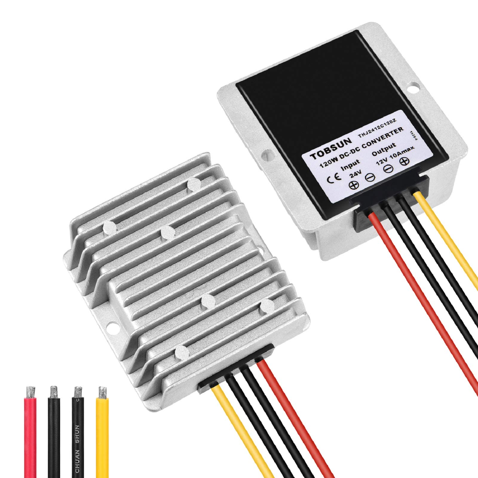 Kohree DC/DC Converter Regulator Reducer 36V Step Down to 12V 10A 120W Golf Cart Voltage