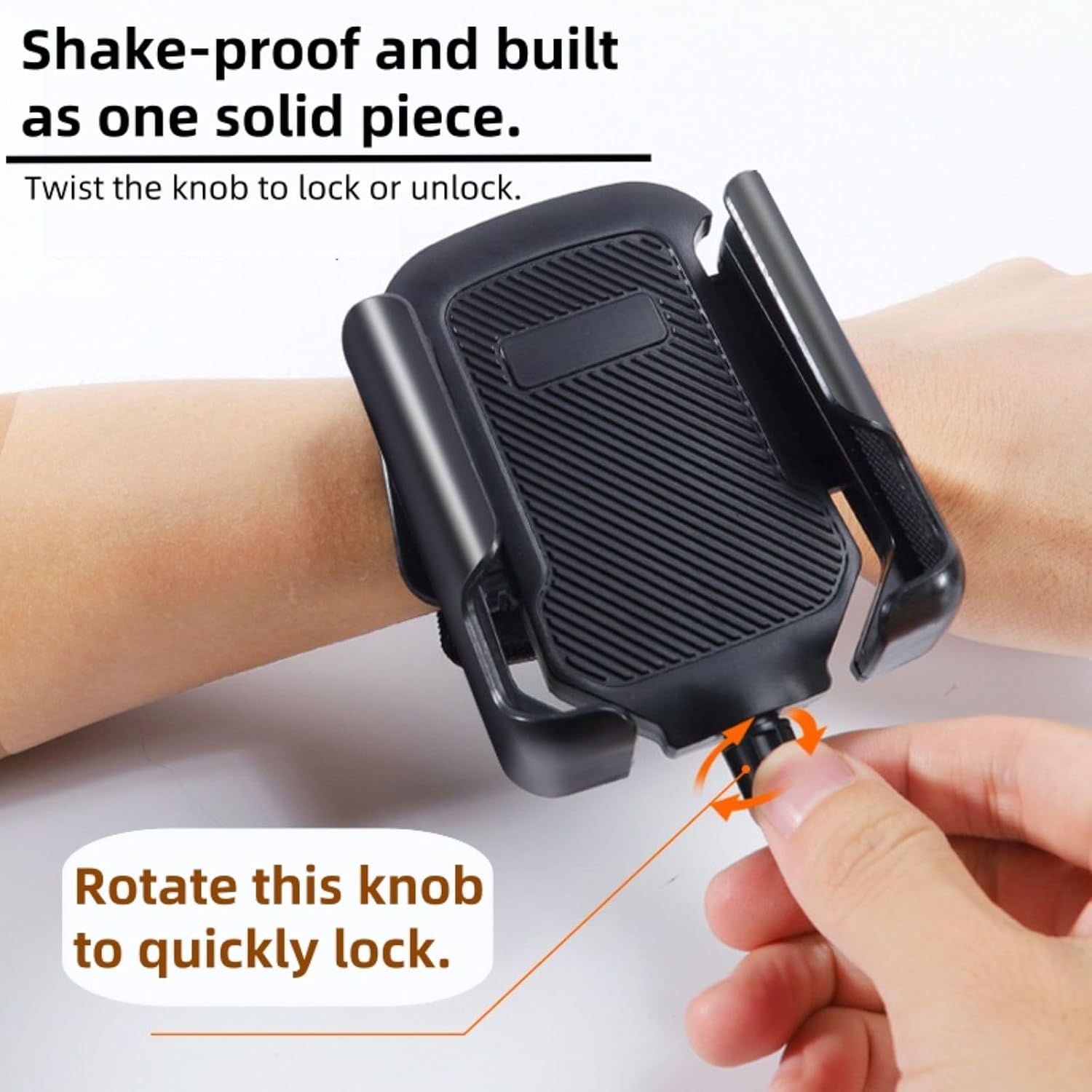 Running Armband 2-in-1 Wrist & Arm Phone Holder for Running/Cycling – 360° Swivel, Fits iPhone/Samsung 4.0-7.0 Inch Smartphones - Image 7