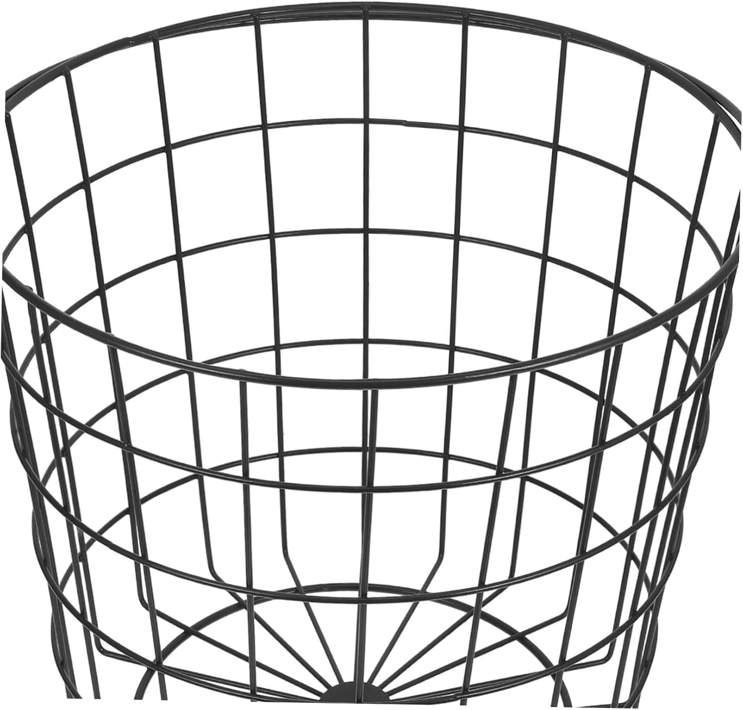 Alipis Metal Wire Laundry Basket Laundry Hamper with Handle Iron Dirty Clothes Basket Reusable Storage Basket Heavy Duty Utility Basket for Home Living Room Bedroom
