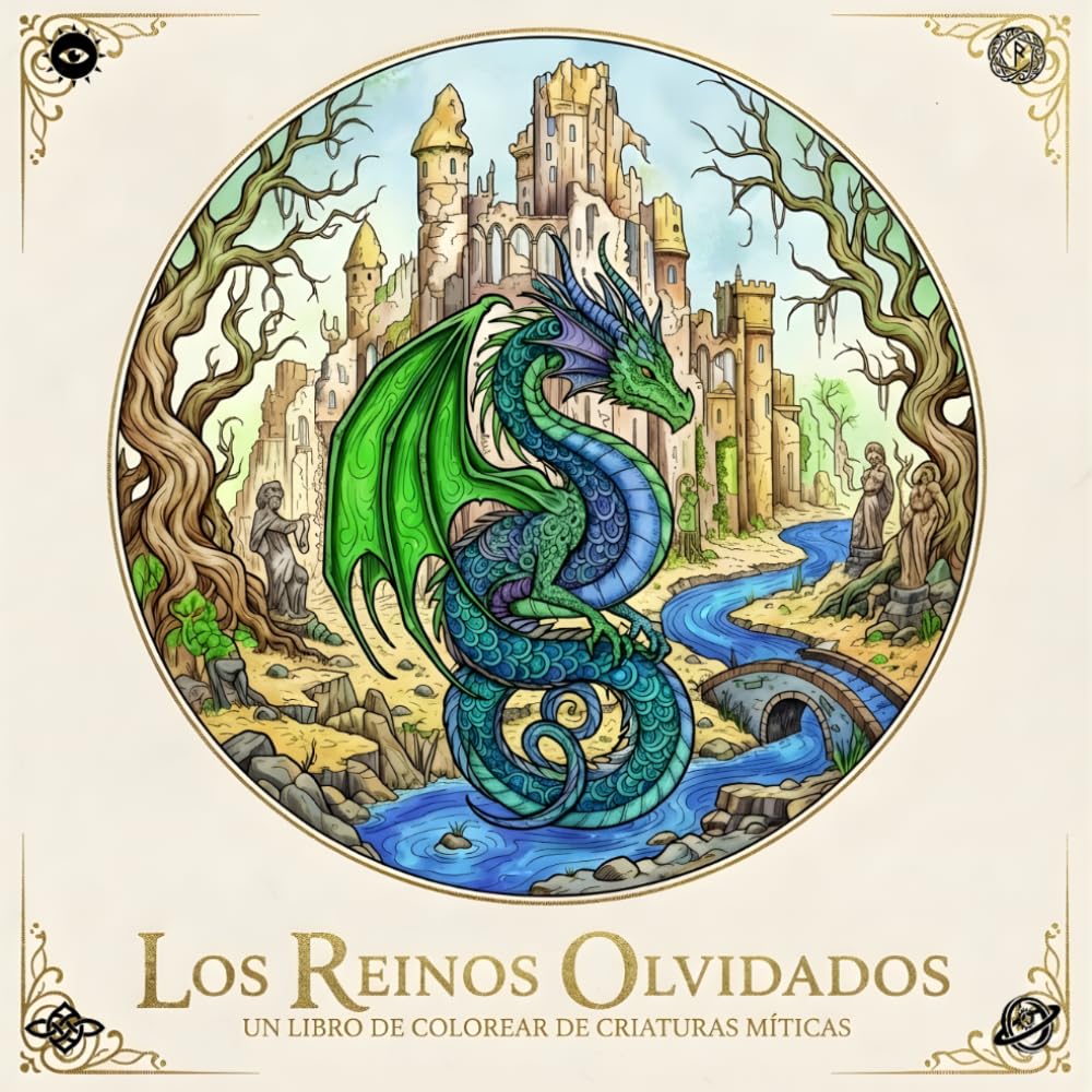 LOS REINOS OLVIDADOS: Un Libro de Colorear de Criaturas Miticas