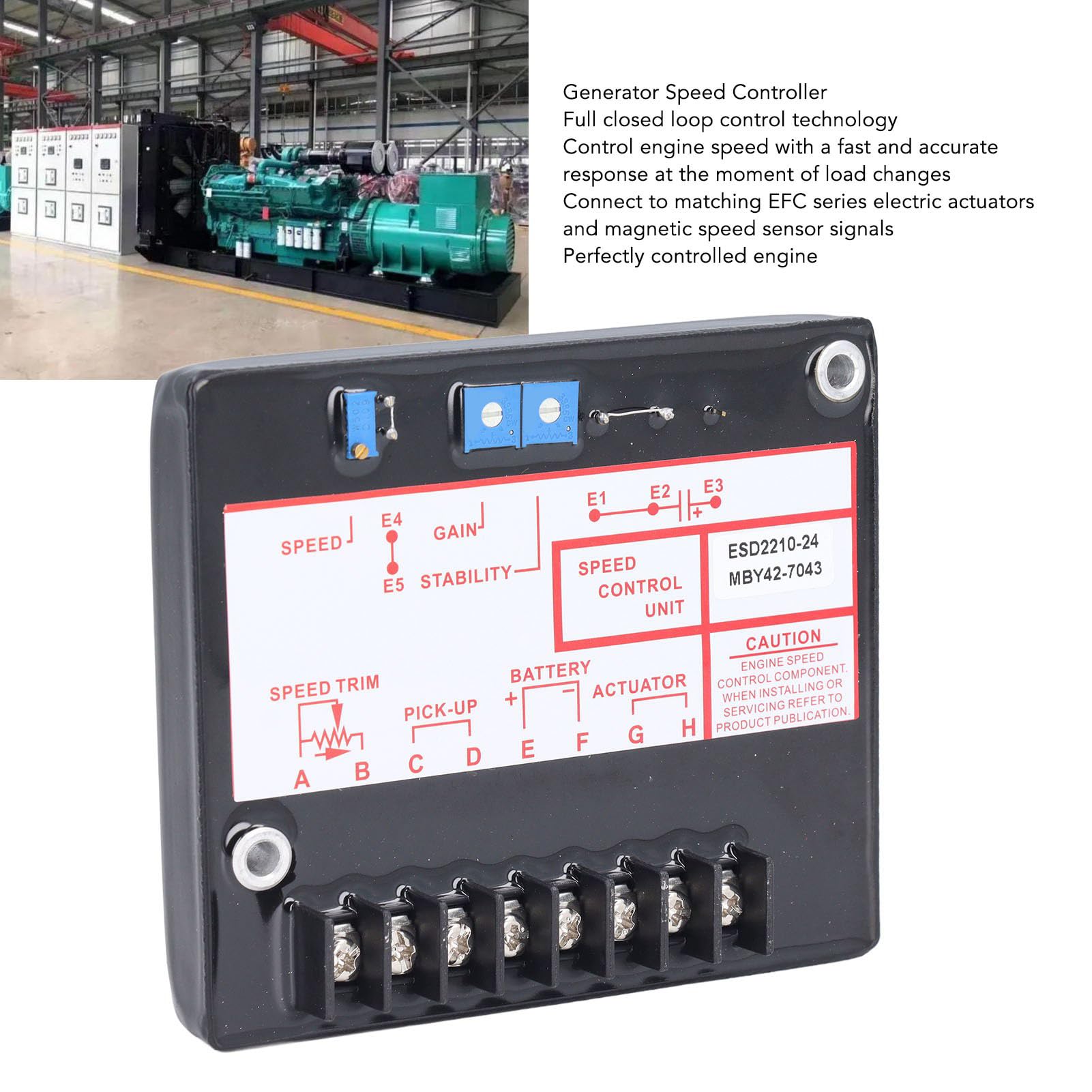 Elektroniczny regulator silnika ZenithAur z zasilaniem 12 V/24 V DC i zakresem prędkości 1–7,5 kHz, tablica kontroli prędkości generatora do regulacji silnika