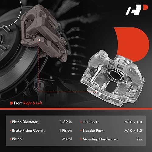 Miniatura 2 de A-Premium Conjunto de pinza de freno de disco con soporte compatible con modelos Buick, Chevy, GMC, Isuzu, Olds y Saab, Trailblazer, Envoy, Rainier,