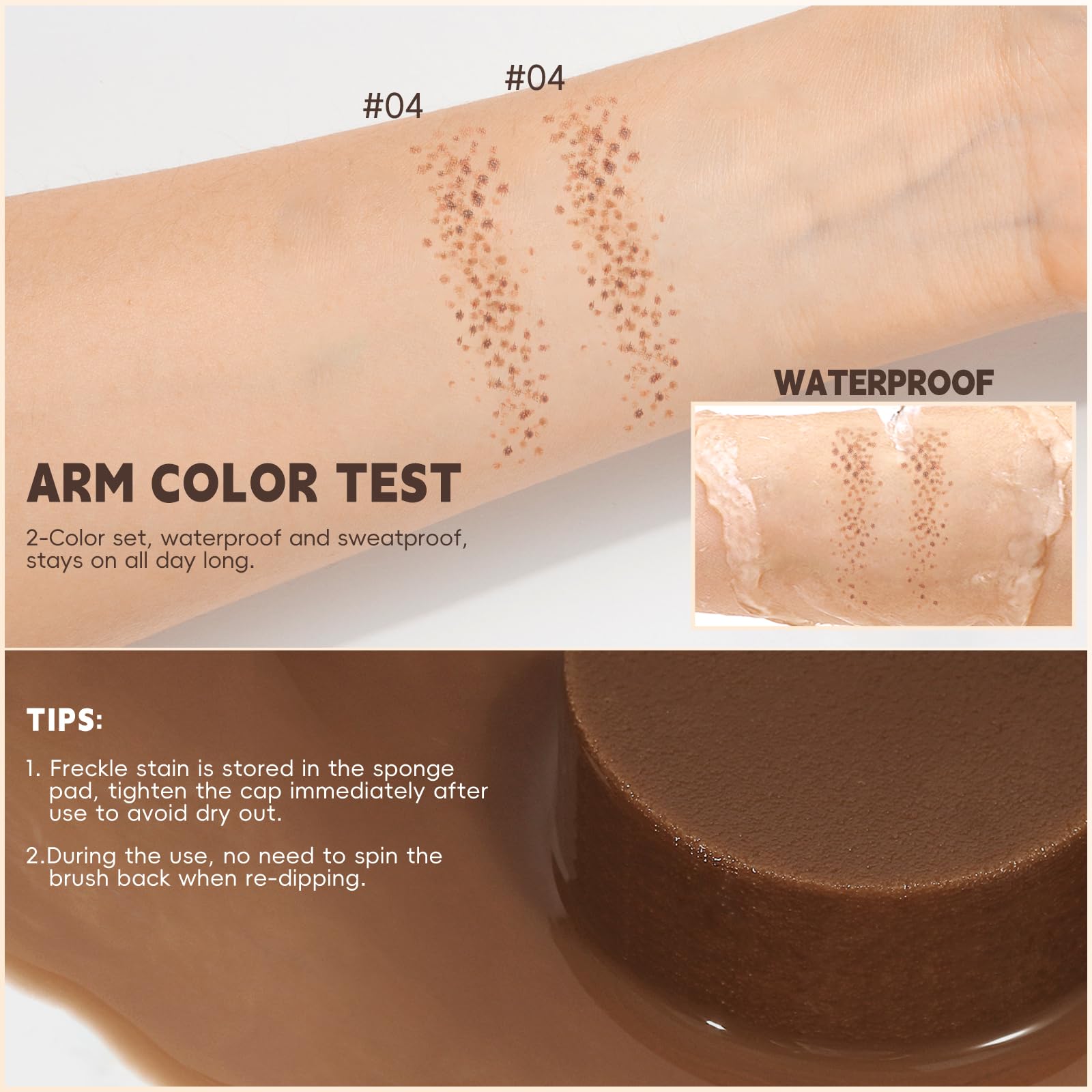 Noerrors 2 Colors Freckle Stamp Pen - Image 2