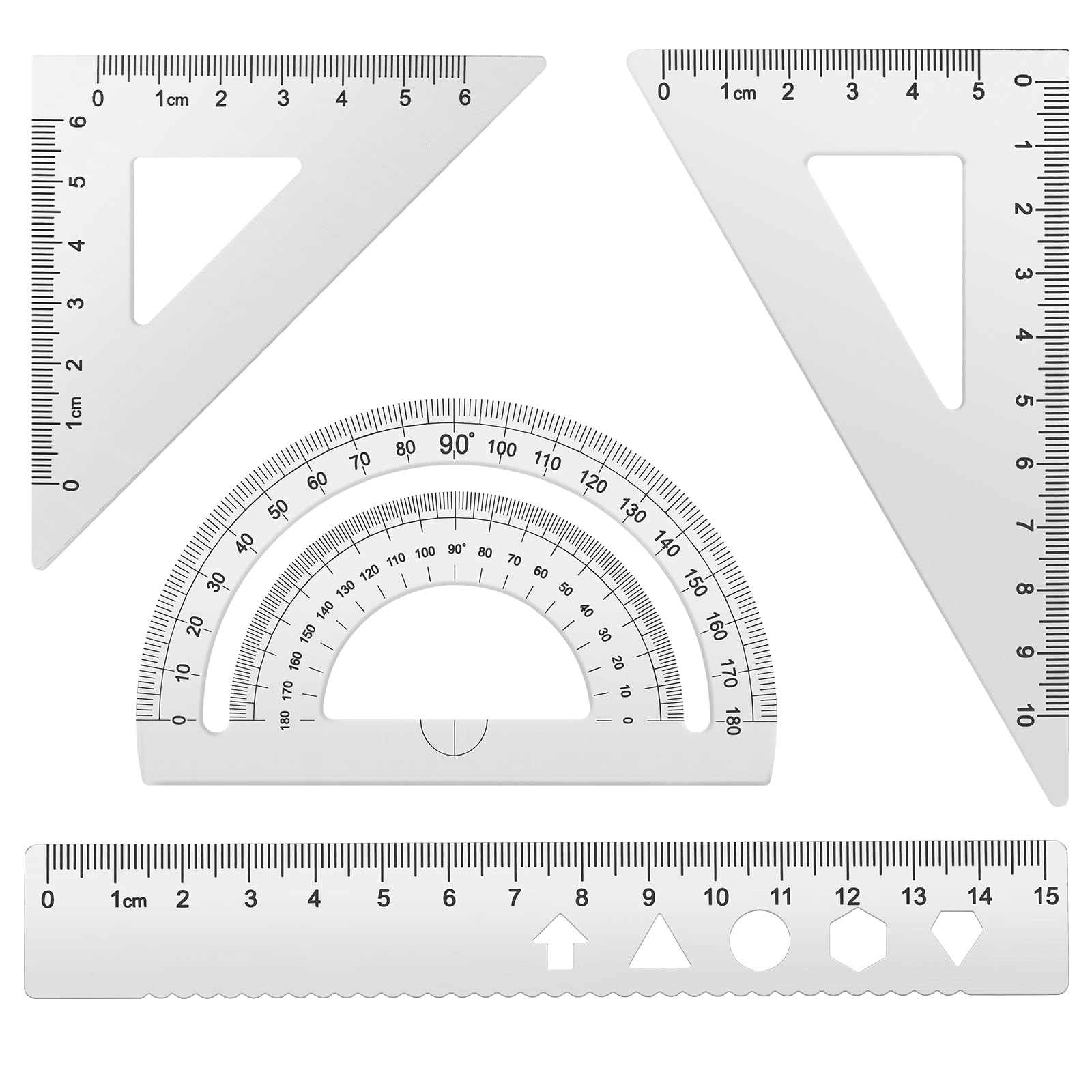 MSDADA Triangle Ruler Kit - Precision Measuring Tools -13