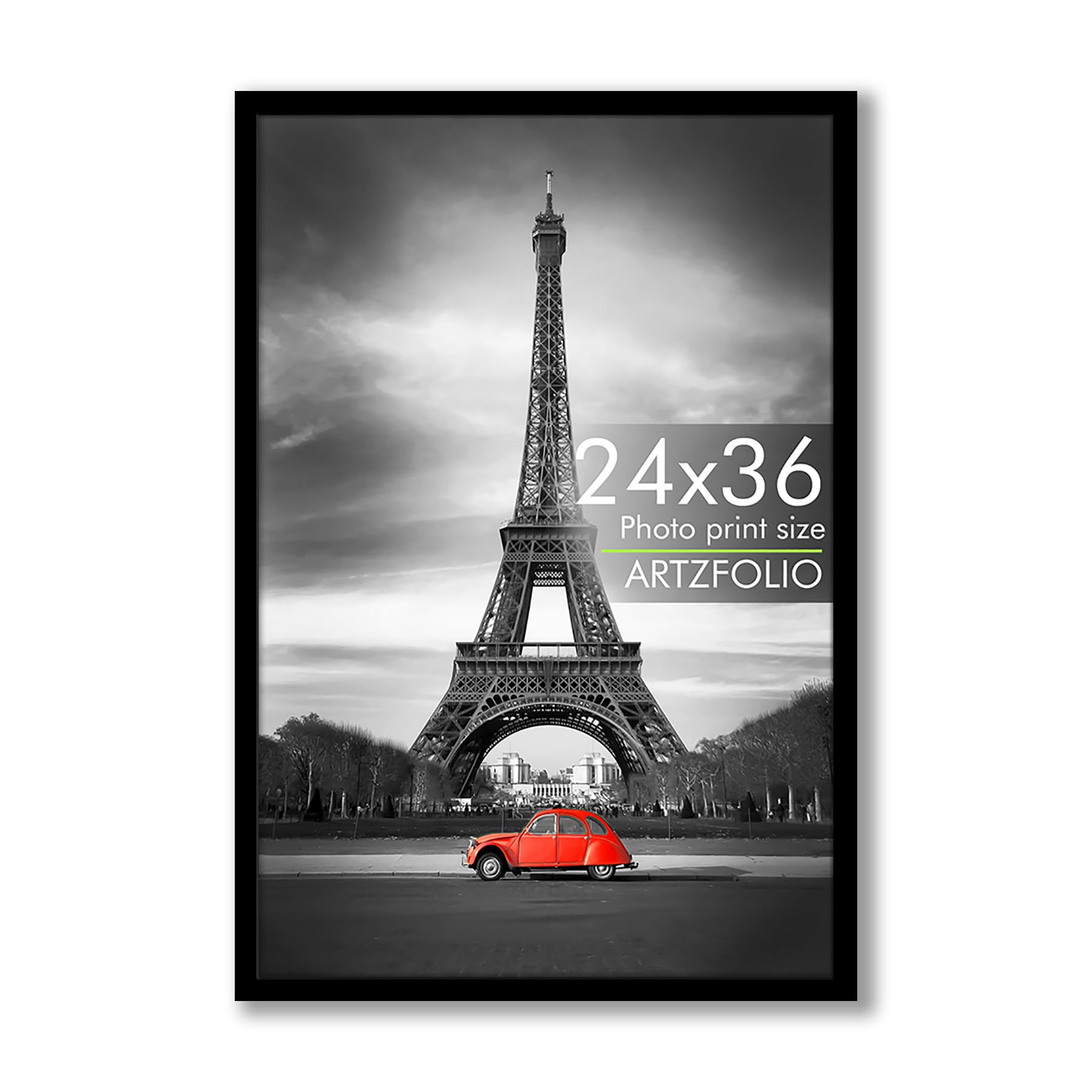ArtzFolio Wall Photo Frame D582 | Extra Large Size Wall Photo Frames | Big Oversize Picture Frames Bedroom, Home & Office | Black | 24x36 inch (61x91 cms)