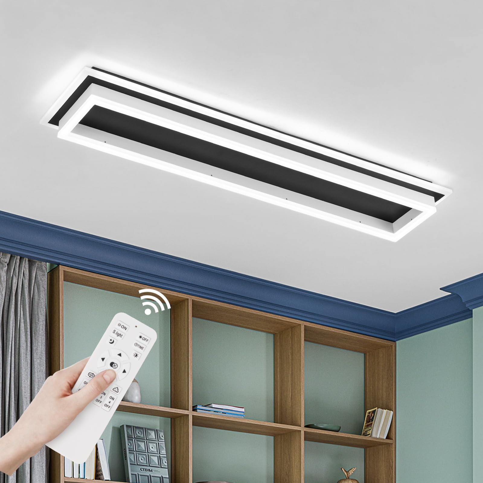 Vloitgol Dimmable Led Ceiling Light with Remote Control 31.5in