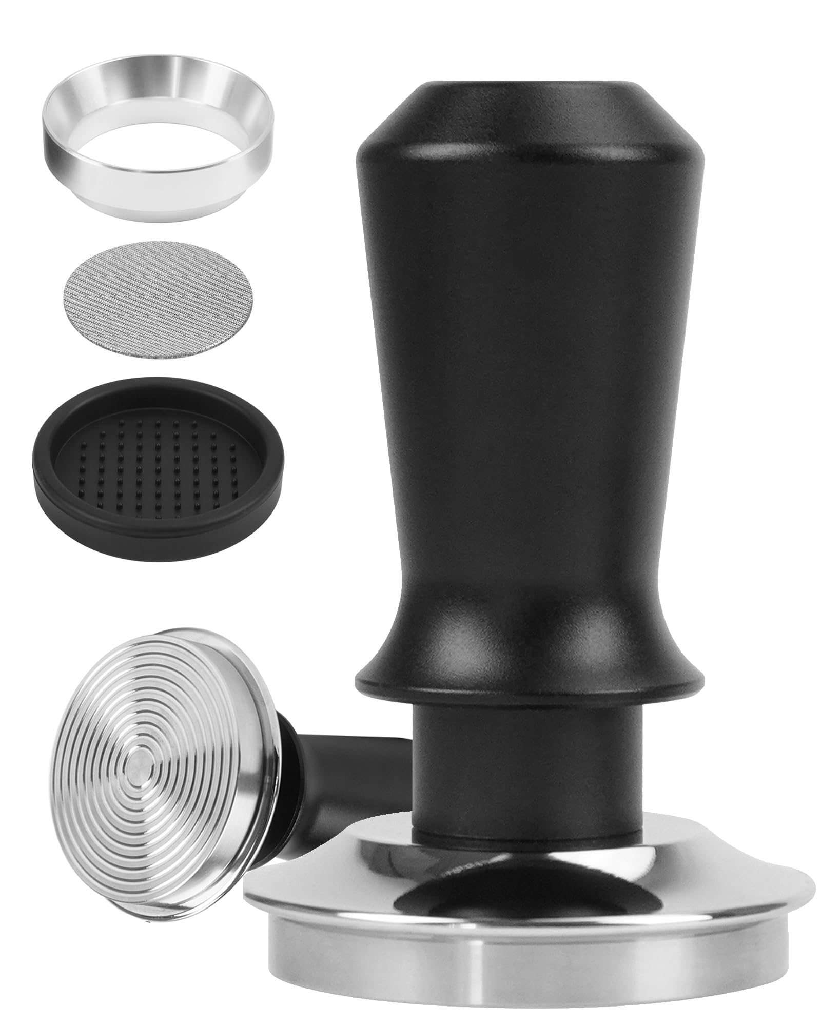 NOUTEN® Premium espresso tamper set 51 mm with pressure control (15 kg) - coffee tamper made