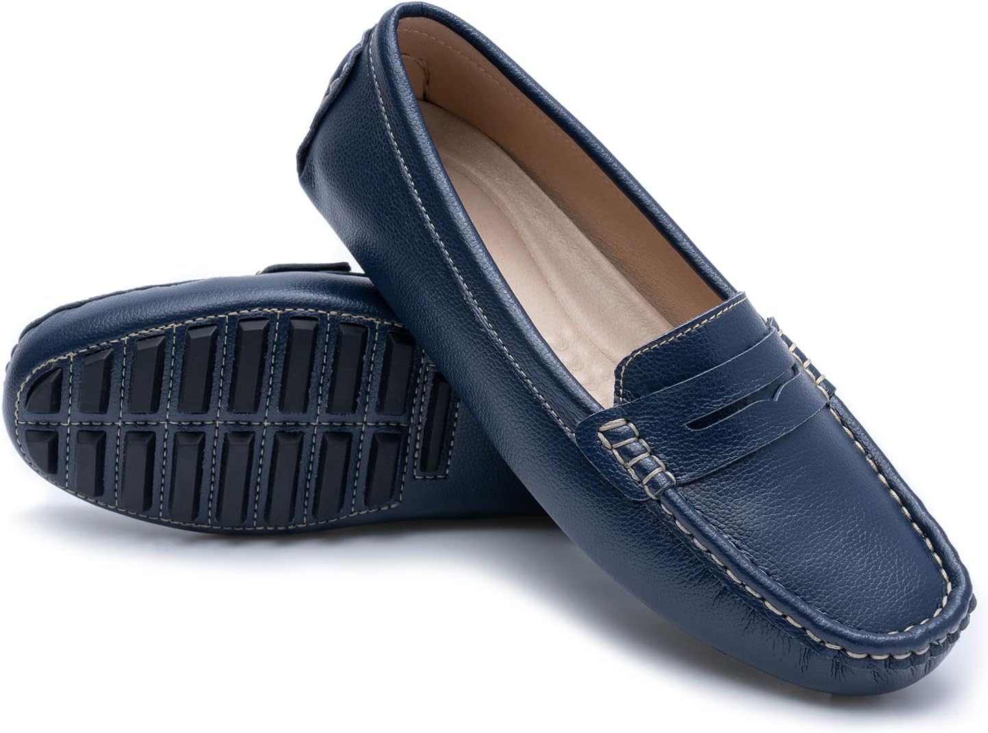 Heydonic Women's Loafers Moccasins Soft Casual Walking Driving Ladies Office Penny Flats Boat Shoes Women Slip On Comfortable Leather - Image 5