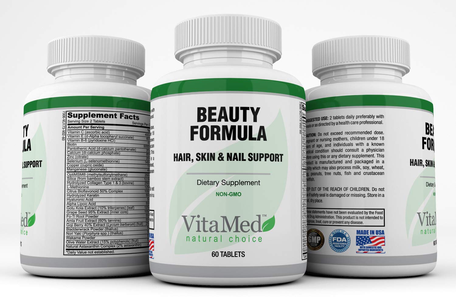 Buy Beauty Formula - Hair, Skin & Nails Support with Biotin & Collagen ...