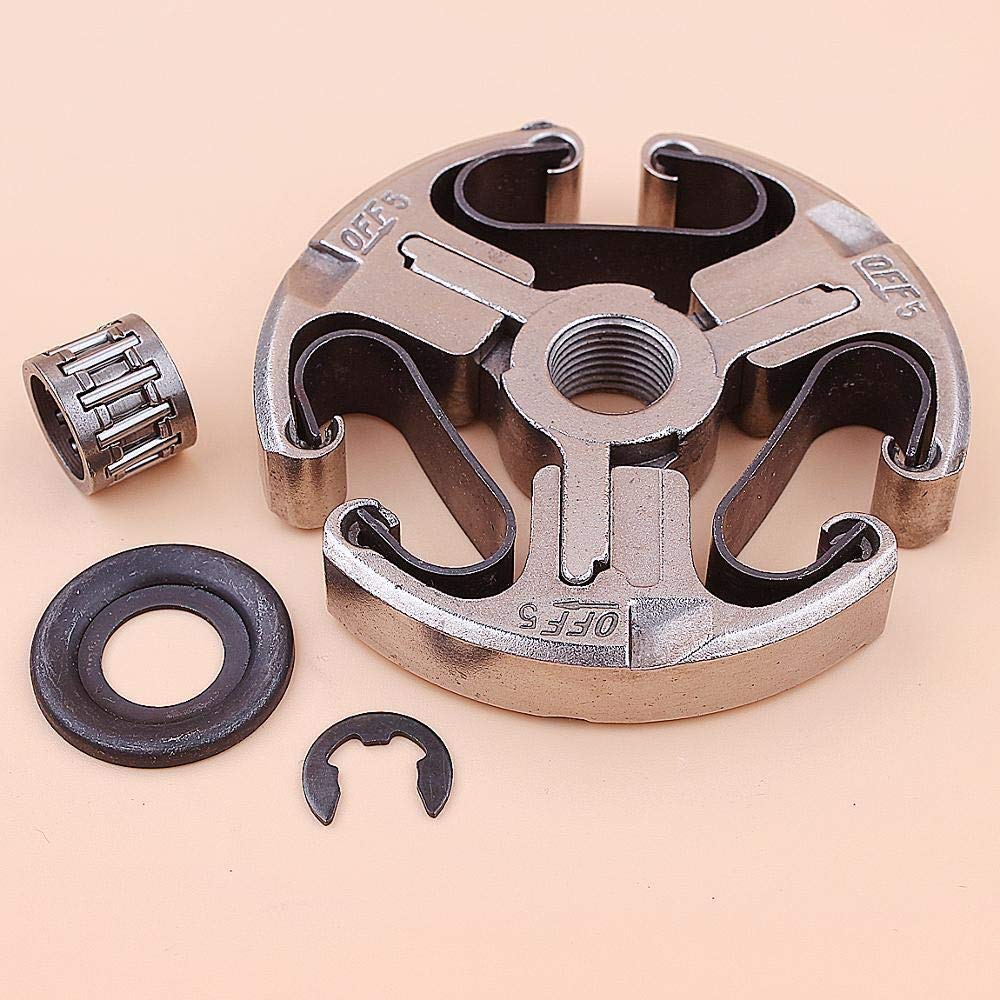 Conjunto de Embrague Compatible con Motosierra Husqvarna 362365371372 372XP Arandela de cojinete de Agujas E-Clip 503744401