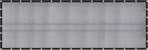 60-70% 12 FT X 24 FT Mesh Tarp/Shade Cloth 9-Needle Knitted Heavy Duty Black with Grommets for Green House, Garden, pergola, Pools, Dump Truck