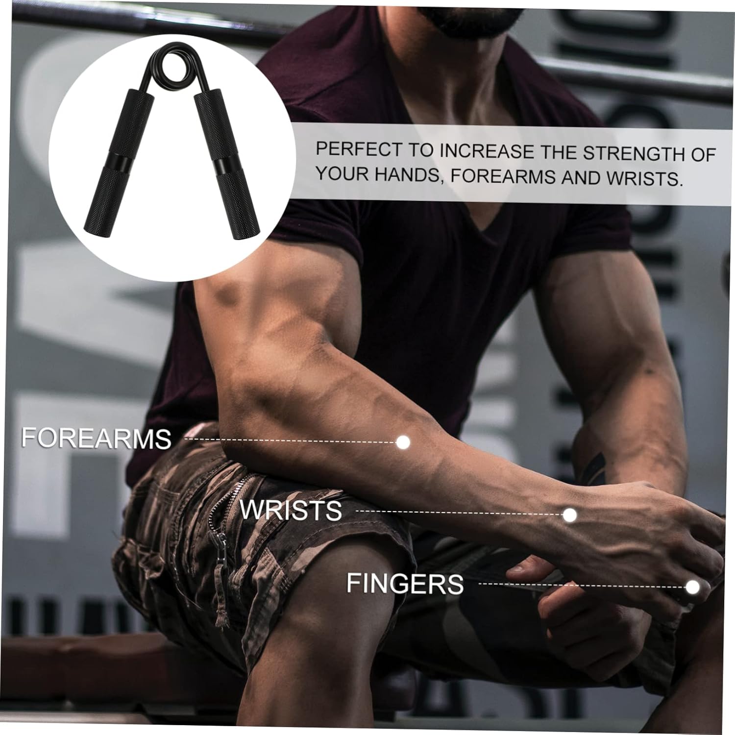Hand Grip Strengthener - Portable Finger Exerciser For Men, Athletes & Fitness Training - Enhance Grip Power & Strength, Perfect For Home & Gym Workouts