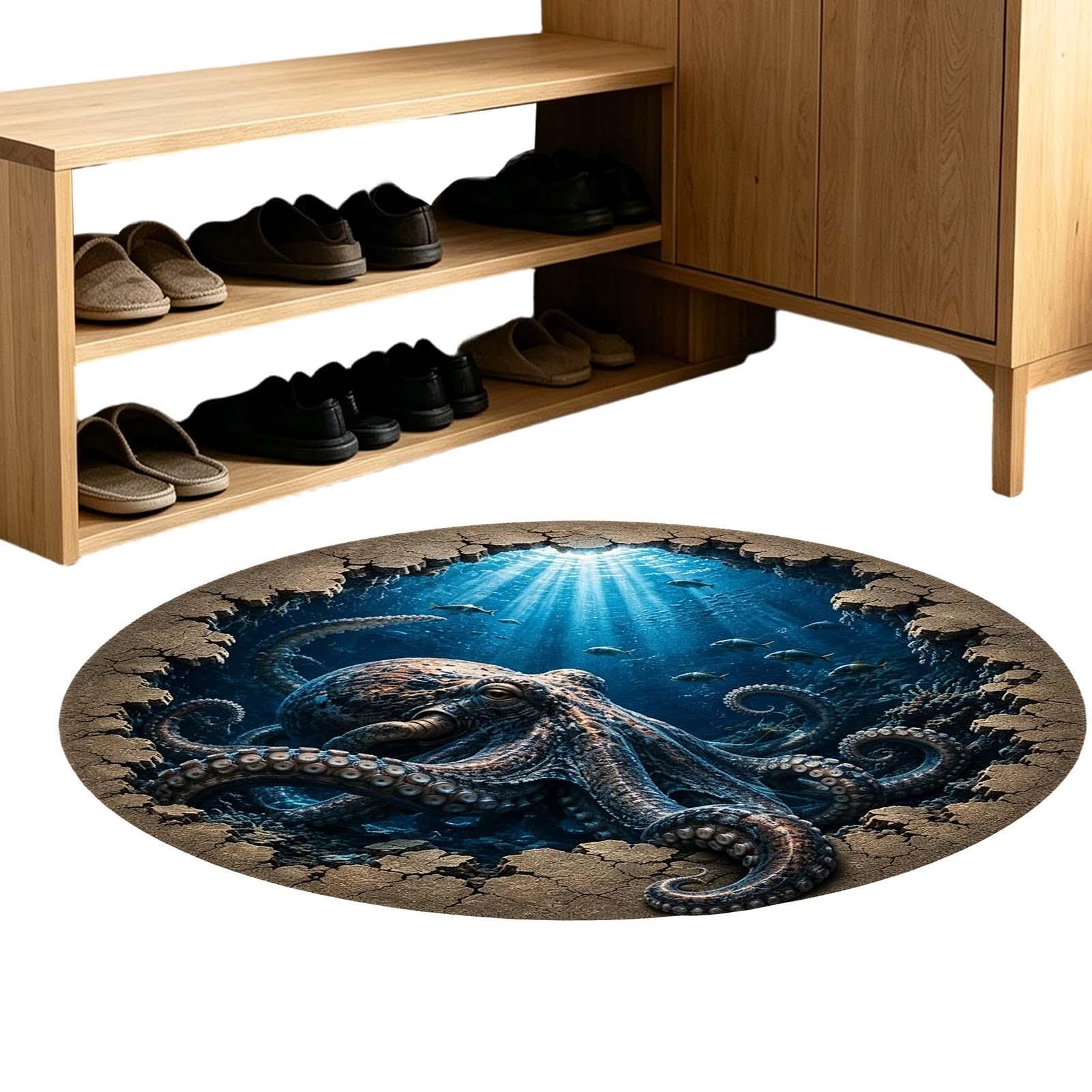 Alfombra Animales Marinos Antideslizante Suave de Animales Marinos con