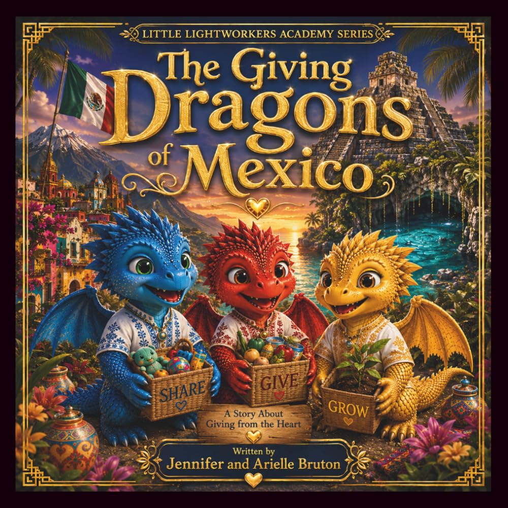 The Giving Dragons Of Mexico: A Bilingual Adventure About Giving and Love (Little Lightworkers Academy Series)