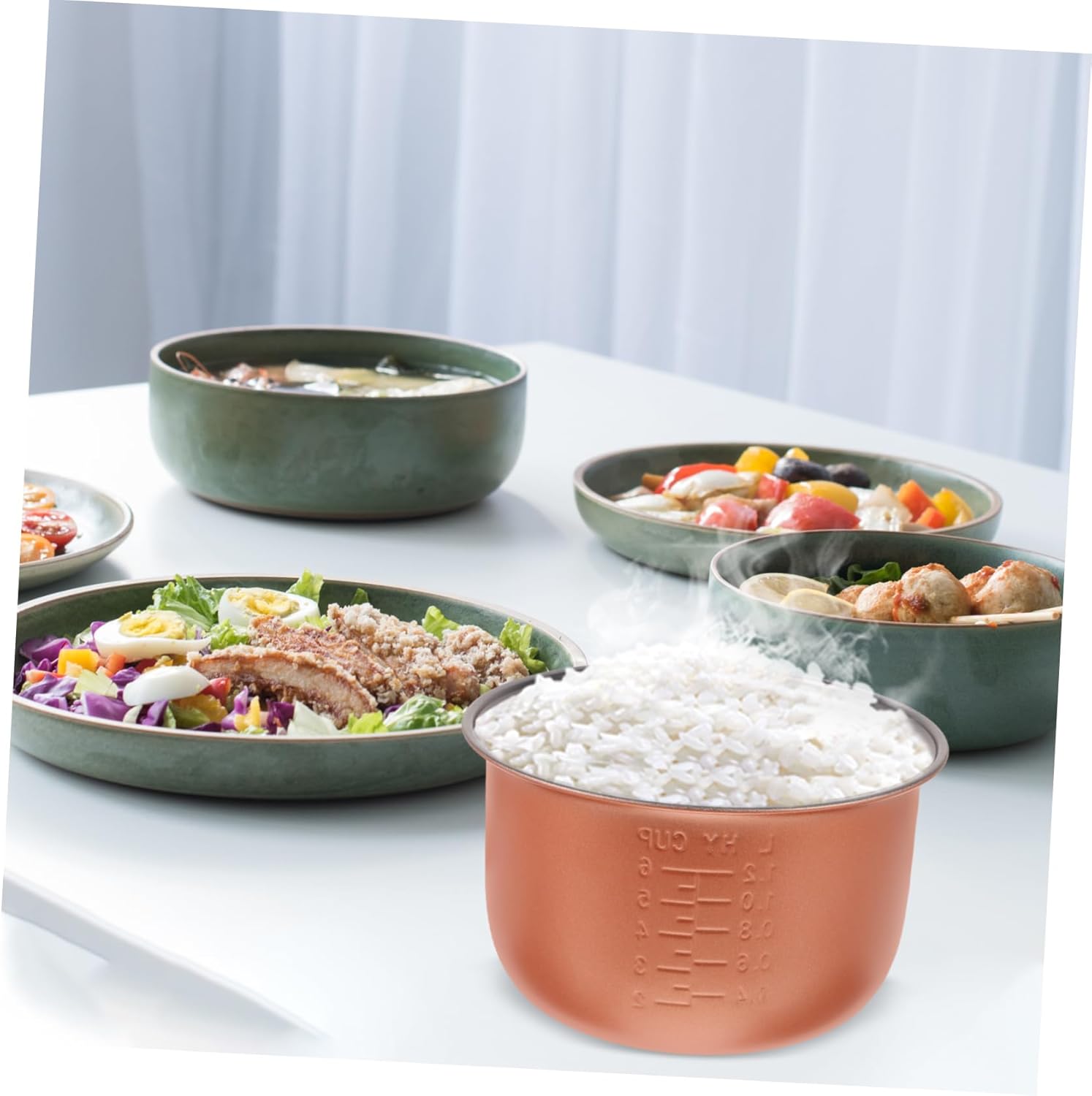 Aluminum Alloy Pot Liner for Rice Cooker Replacement Pot Steamer Liner Electric Cooker Accessory