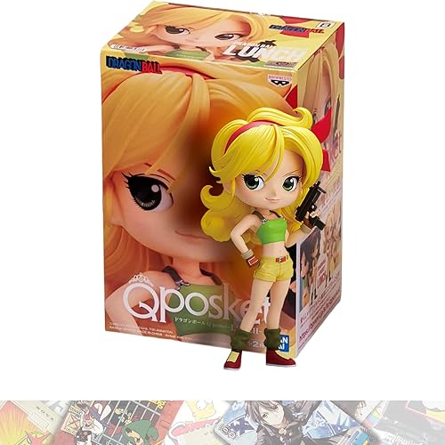 Banpresto Lanzamiento [B]: 5.5 in Q Posket Mini Estatua Figurita Incluida con 1 A.C.G. Tema Compatible Trading Card (17437)