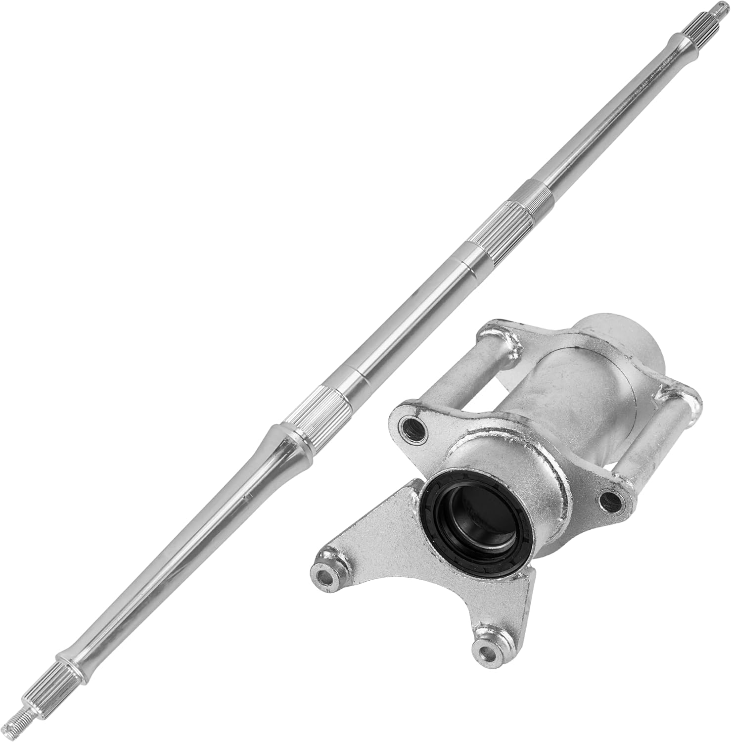 Caltric Rear Axle Shaft with Housing Carrier Hub Compatible with Yamaha Banshee 350 YFZ350 1989 1990 1991-2006
