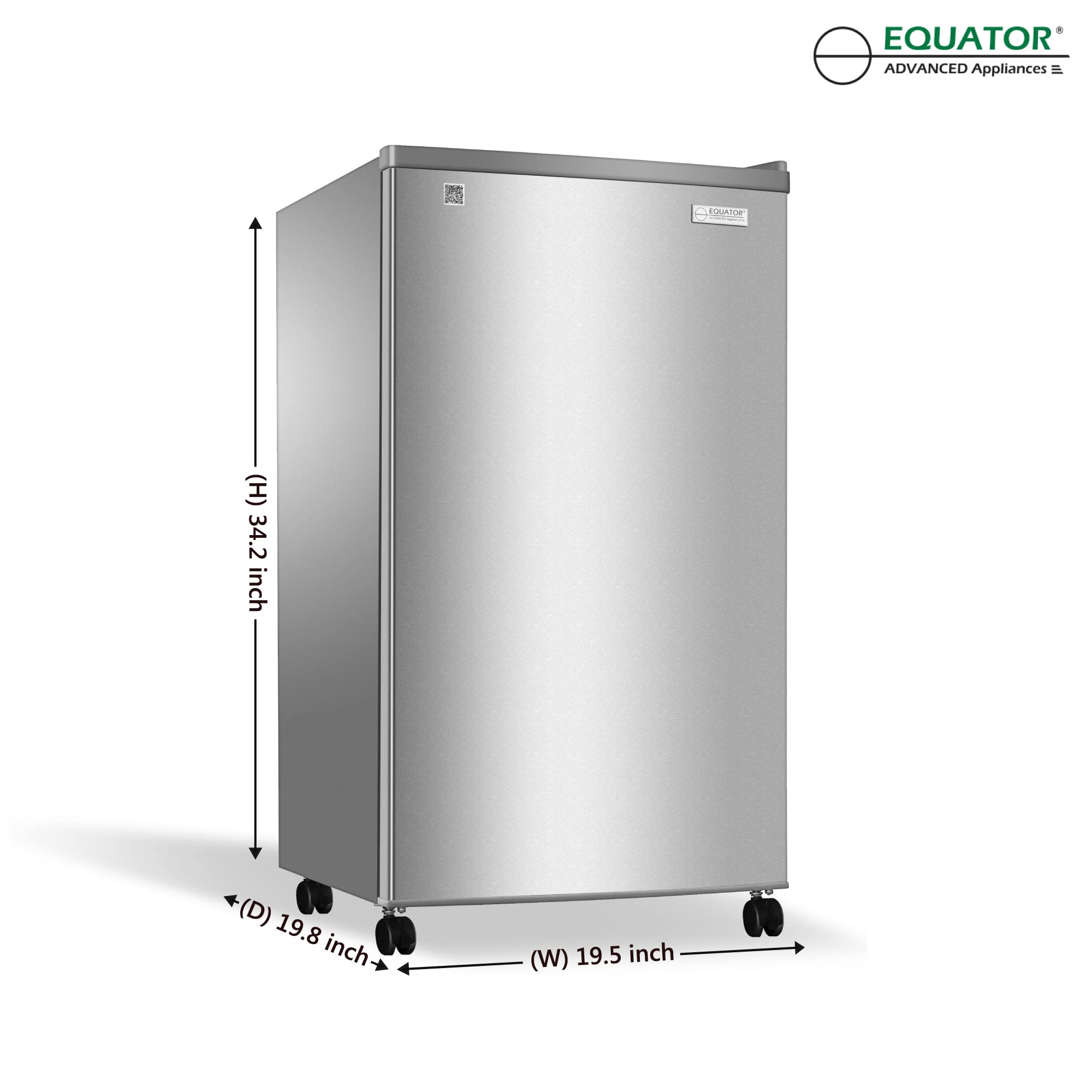 Amazon.com: Equator 3.5 cu.ft. Real Stainless Outdoor Refrigerator - Wine  Rack and Casters : Home & Kitchen