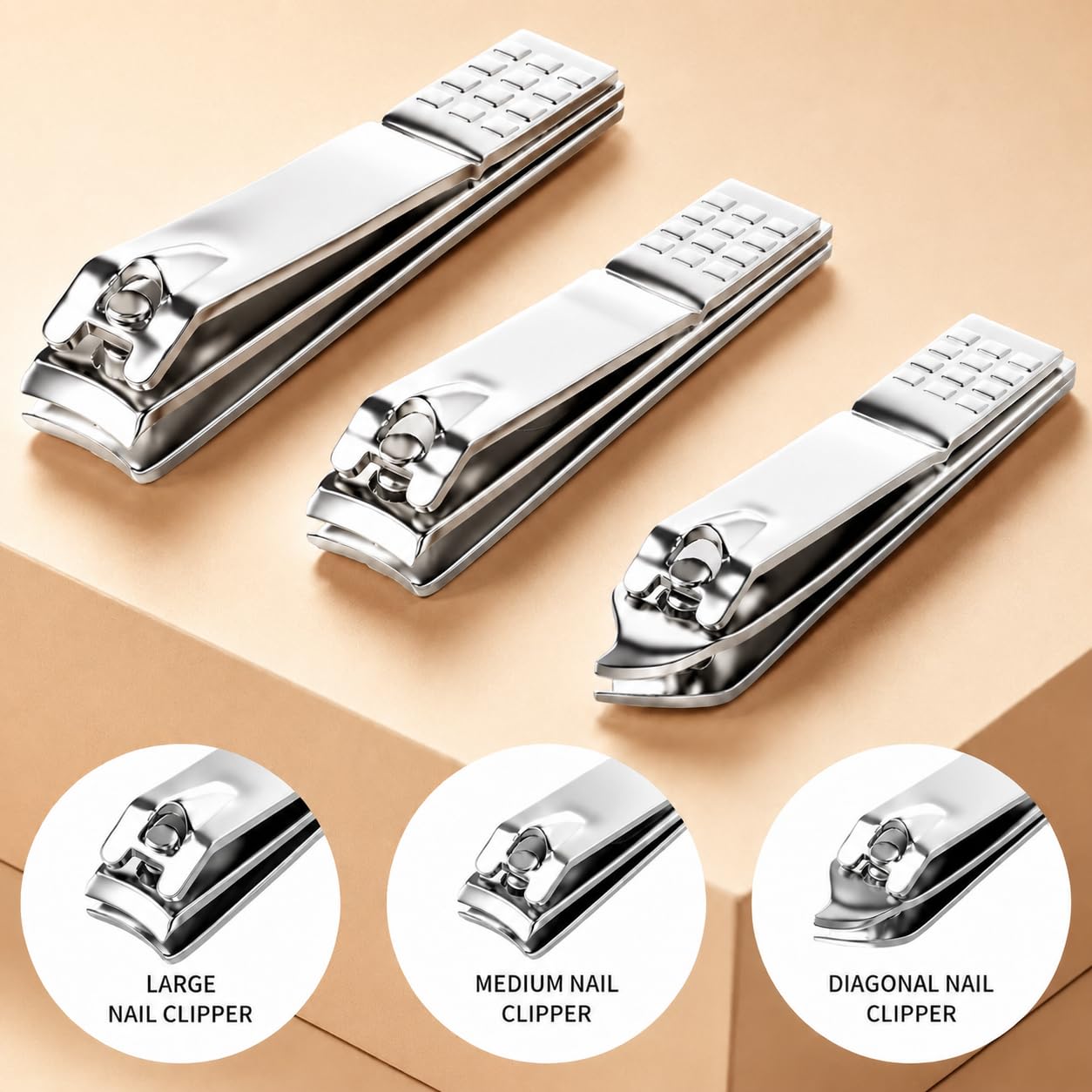 Stainless Steel Manicure Set with Travel Case -2 Stainless Steel Manicure Set with Travel Case -2