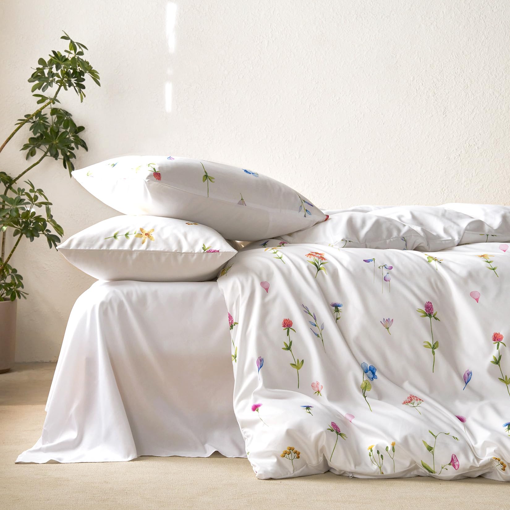 Wake In Cloud Floral Comforter Set - Cottagecore Bedding -4 Wake In Cloud Floral Comforter Set - Cottagecore Bedding -4