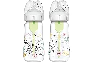 Dr. Brown's Natural Flow® Anti-Colic Options+™ Wide-Neck Designer Edition Bottles Ocean Decos