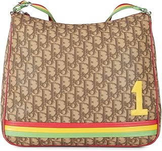 WHAT GOES AROUND COMES AROUND Dior Women's Pre-Loved Brown Coated Canvas Rasta Messenger Bag, Brown, One Size