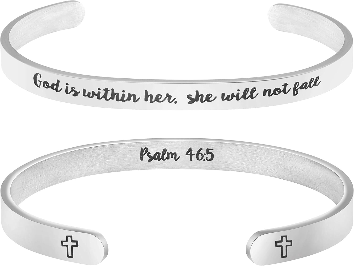 𝐂𝐡𝐫𝐢𝐬𝐭𝐢𝐚𝐧 𝐁𝐫𝐚𝐜𝐞𝐥𝐞𝐭𝐬 for 𝐖𝐨𝐦𝐞𝐧 Inspirational Gifts Bible Verse Religious Faith Jewelry Cuff Bracelet Mothers Day Christmas Birthday Jewelry for Her Mother Daughter