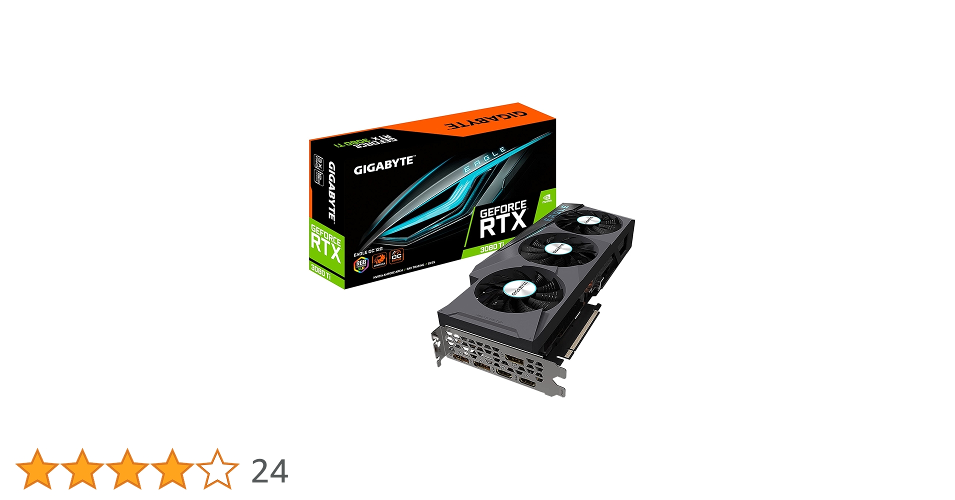 【GIGABYTE】RTX3080【EAGLE OC】 Gigabyte GeForce RTX 3080 Eagle OC 10G Graphics Card, 3X