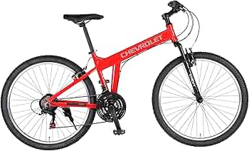 マウンテンバイク 26インチ レッド Amazon | CHEVROLET(シボレー) AL-MTB2621Fsus レッド アルミ