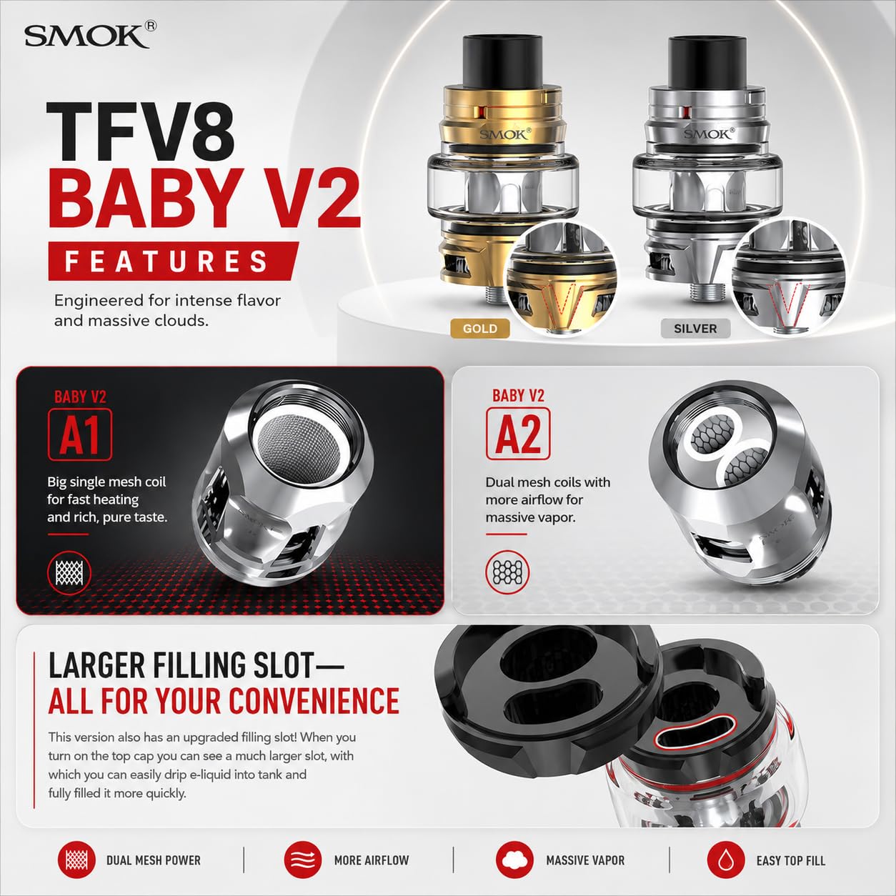 smok vape tfv mini v2 tank SMOK MAG 18 Kit With TFV18 Tank | Vape Wholesale main image 0