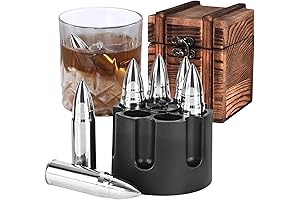 EooCoo Fathers Day Anniversary Birthday Gifts, Whiskey Stones Gift Set