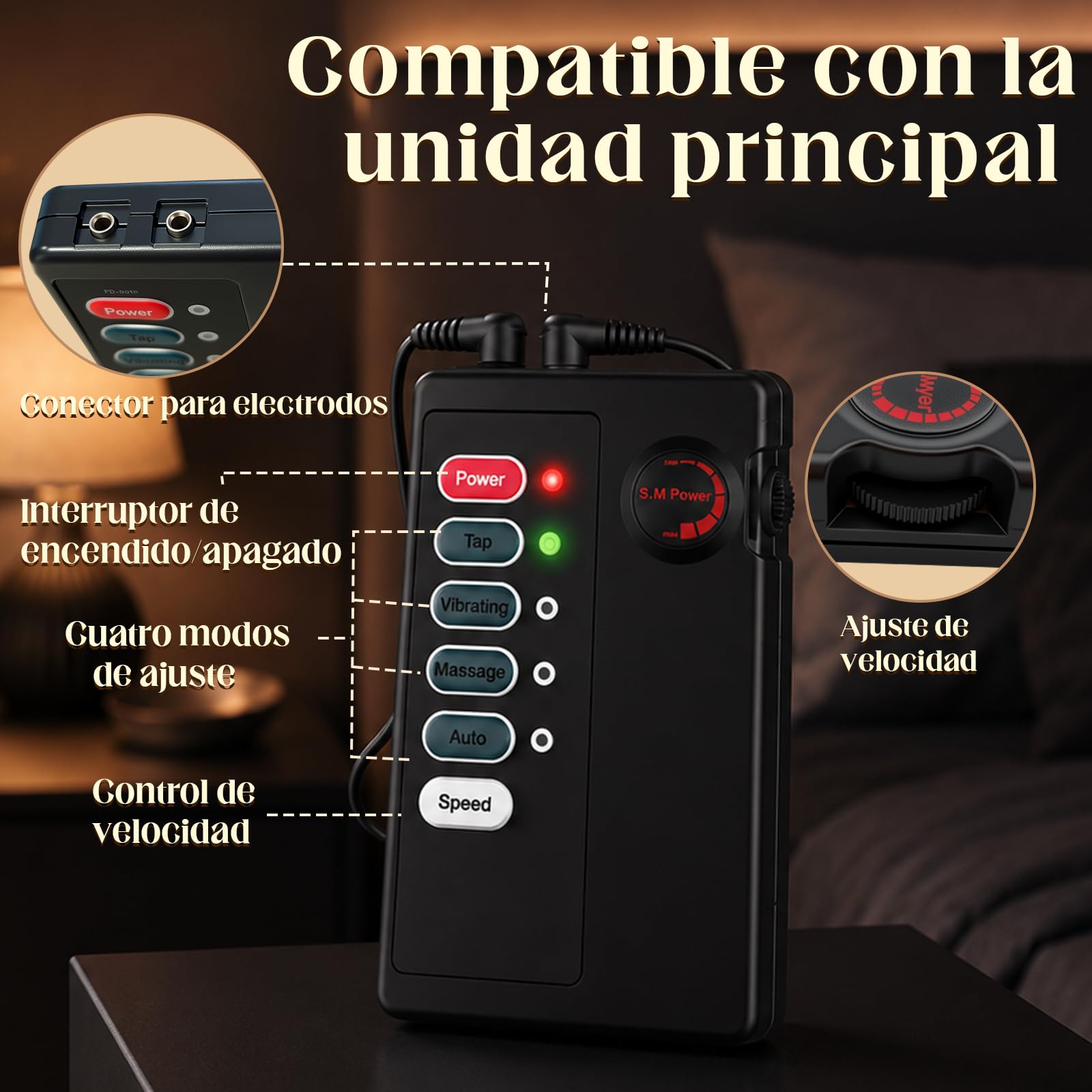 Tapón Anal Eléctrico para Electroestimulación, Anillo para el Pene y Pinza para Pezones, Juguetes de Entrenador Anal, Juguetes Sexuales para Parejas de Mujeres y Hombres