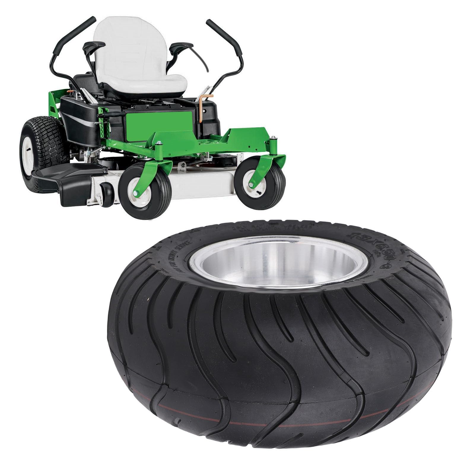 Ausla Opony Bezdętkowe 13x6.50-6, Opony Próżniowe 6 Cali z solidną strukturą Warstwy i Ulepszonymi Właściwościami Trakcyjnymi na Barkach do ATV, UTV, Wózka, Gokarta, Traktora