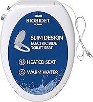 Vista 1 de Bio Bidet BB500 Heated Electric Bidet Seat with Warm Water Wash, Night Light, Low Profile Design, Elongated