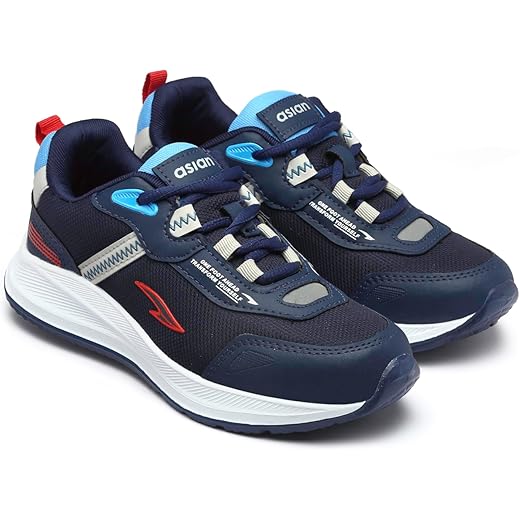 ASIAN Boy's VAYU-03 Sport Running & Walking Shoes with Lightweight mesh Upper Eva Sole Casual Lace-Up Shoes for Kid's & Boy's