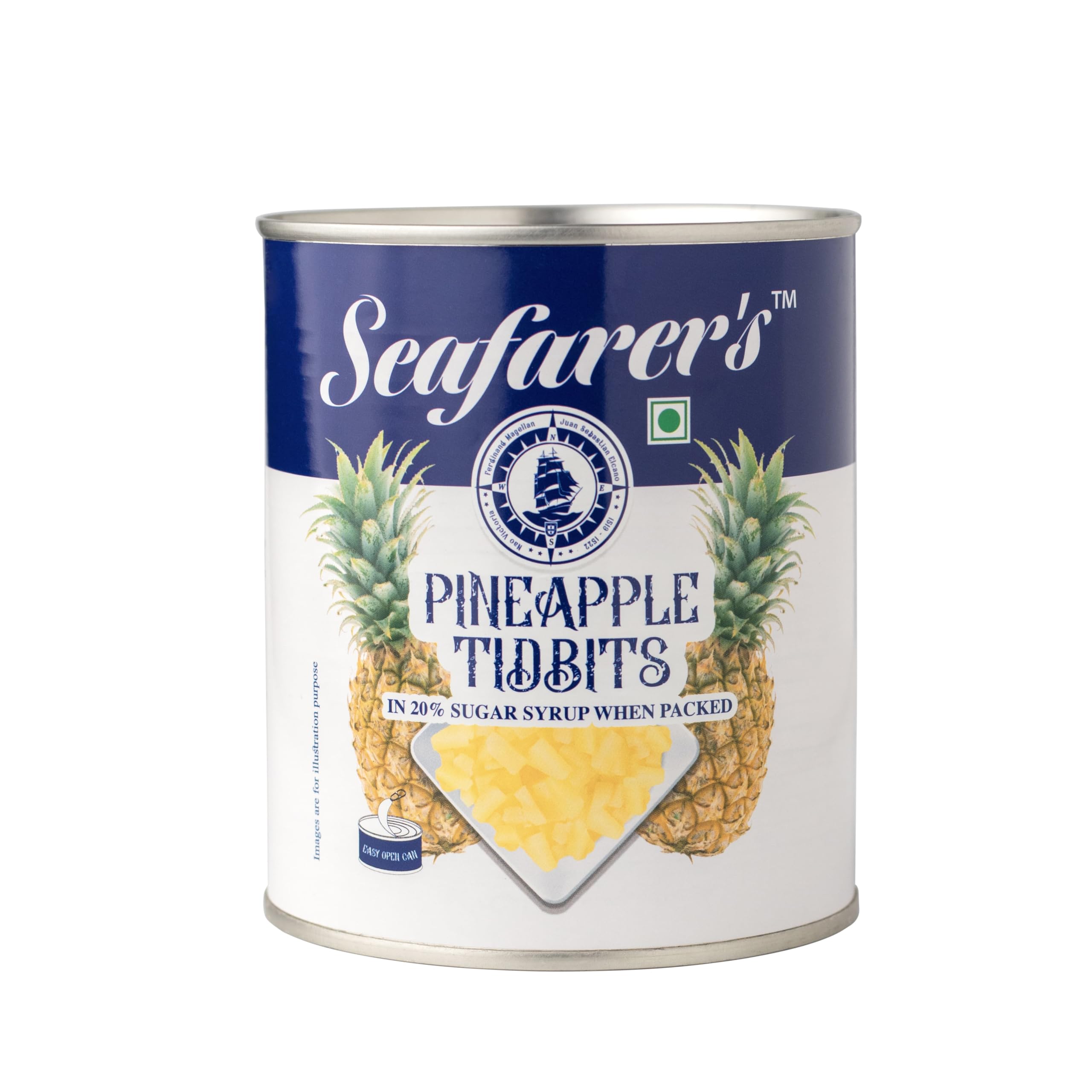 Seafarer's Canned Pineapple Tidbits, 850g Premium Canned Pineapple Tidbits – Fresh, Juicy & Ready-to-Eat | Real Pineapple | No Added Preservatives | Ideal for Baking, Desserts, Pizza & Cocktails-image-43