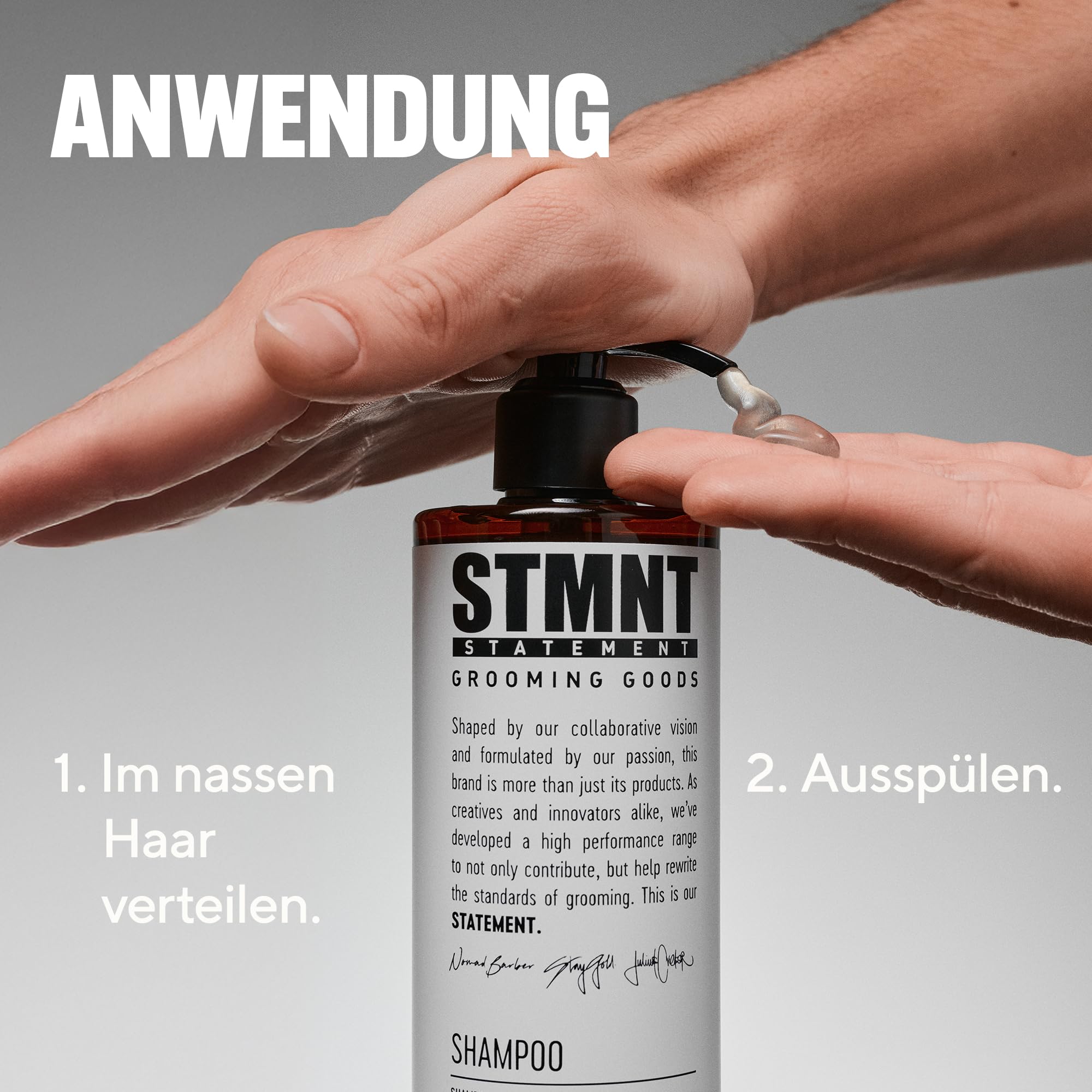 STMNT Statement Grooming Goods Set für Männer mit Mattem Haarwachs und Erfrischendem Shampoo mit Aktivkohle und Mentol für Starken Halt und Tiefenreinigung 100 ml und 300 ml
