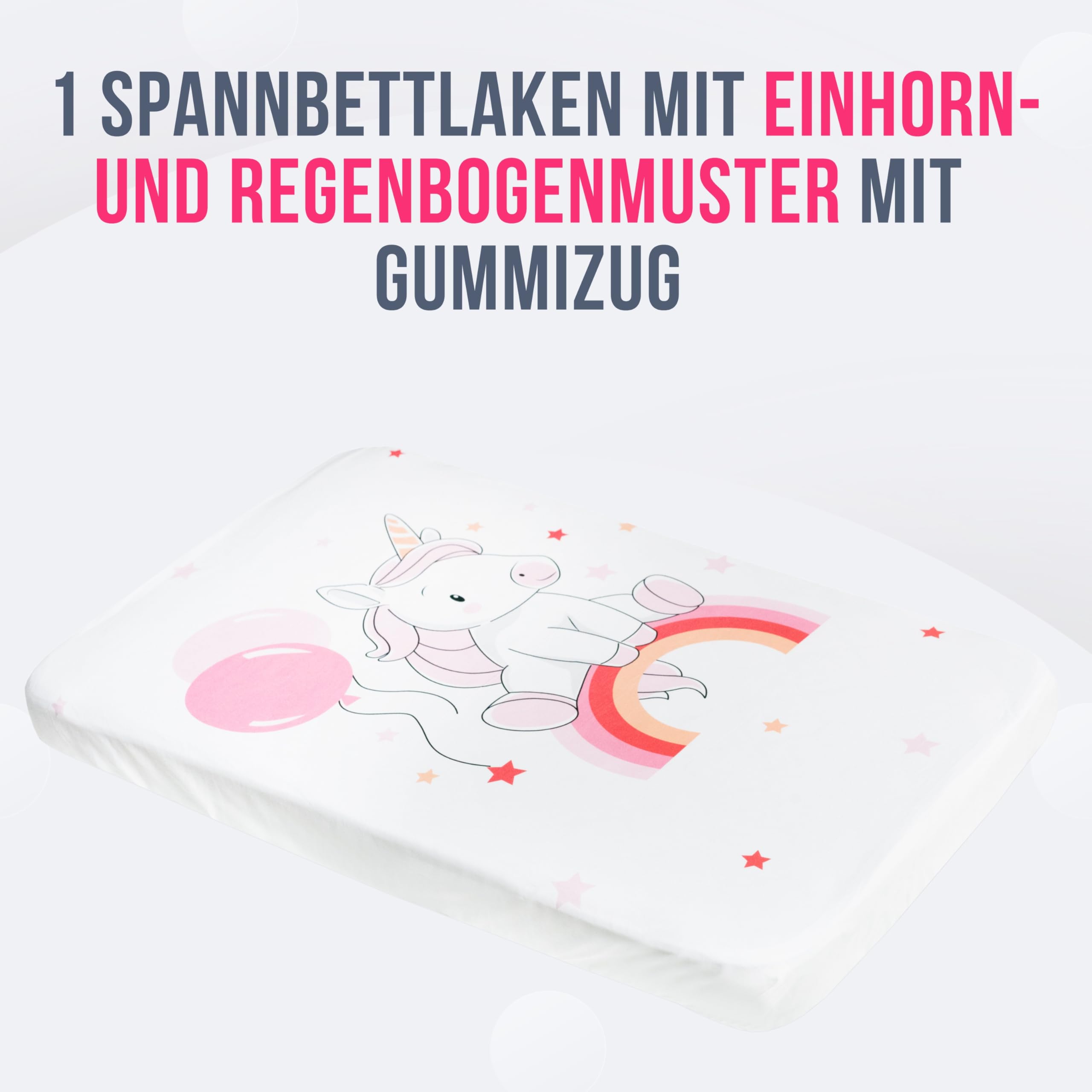 GOYSILA Spannbettlaken 2er Set und 1 Wasserdichter Matratzenschoner 83x50 cm aus 100% Baumwolle Oeko-Tex Zertifiziert für Beistellbett Kompatibel mit Chicco Next2Me Kinderkraft UNO Wiege Matratze