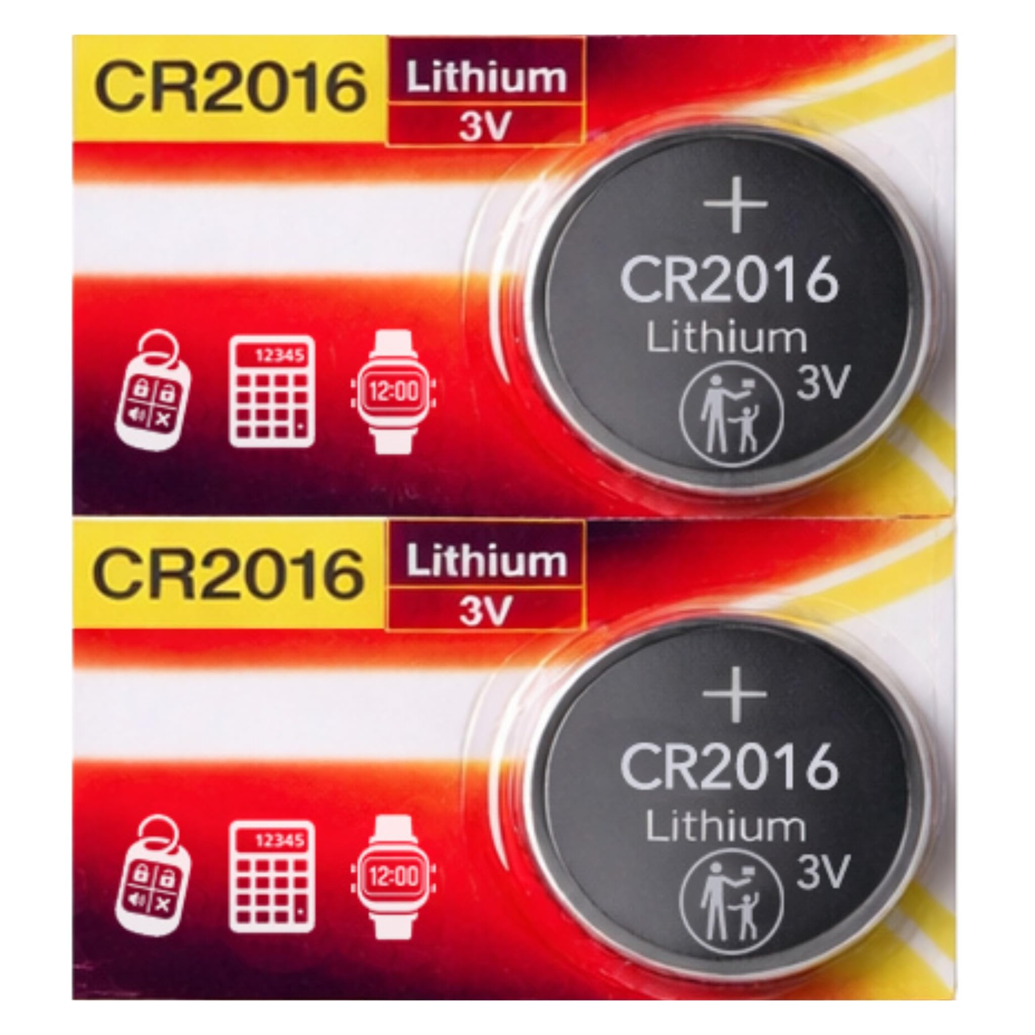 CR2032 Batteries, Long Lasting 3V Lithium Coin Cell 2032 Battery for Apple Airtag, Car Key Fobs, Watches, Heart Rate Monitors, Scales, LED Candles, Calculators & Other Small Devices (Pack of 2) — view 3
