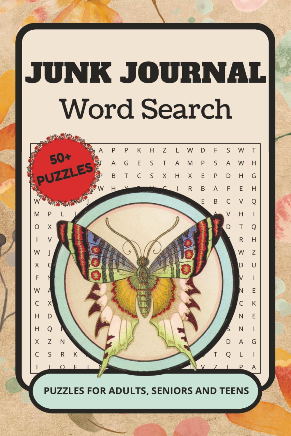 Junk Journal Word Search Puzzle Book: Word Searches with Easy to Read Print about Junk Journaling, Scrapbooking, Mixed Media and More