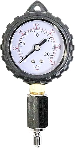 Miniatura 5 de Scuba Choice Medidor de presión intermedia de 2 pulgadas, 300 PSI, probador de buceo, esfera protegida de goma para mantenimiento del regulador,