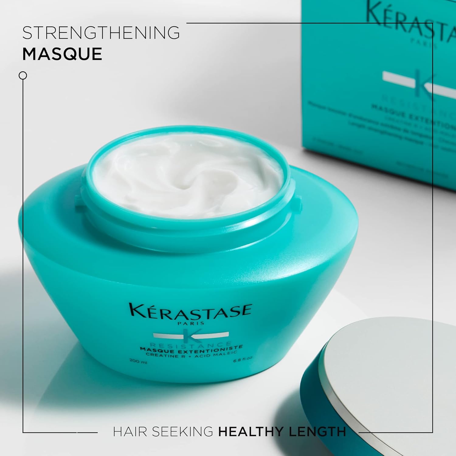 Kerastase Resistance Masque Extentioniste Strengthening Hair Mask For All Hair Types - Detangles and Seals Split Ends of Damaged Strands With Proteins, 6.8 Fl Oz - Image 2