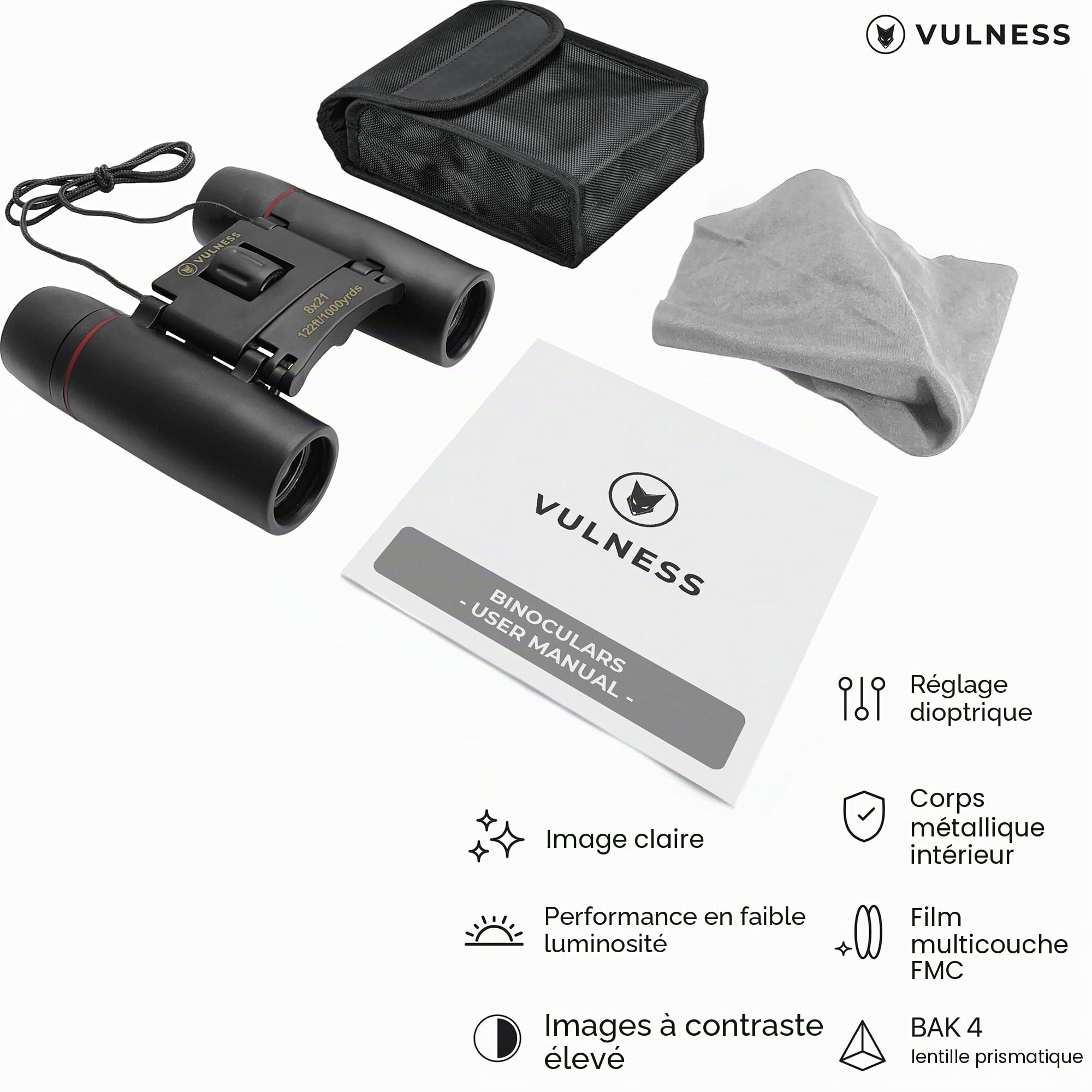 Jumelles pour Adultes | Petites Jumelles de Voyage compactes pour l'observation des Oiseaux, appareils électroniques Haute Puissance, Bateau de croisière, Essentiels norvégien, Alaska